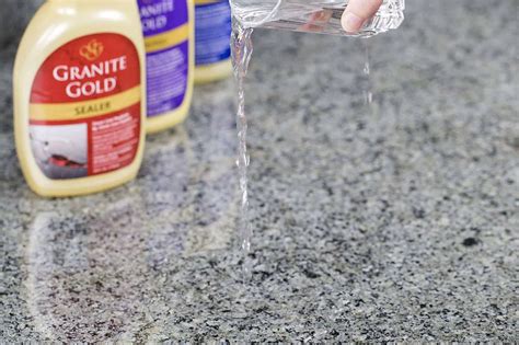 testing granite for sealer|how to test granite countertops.